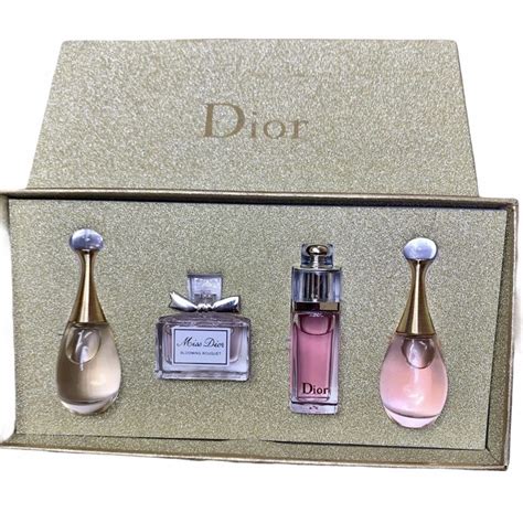 dior mini perfume set debenhams|Dior miniature perfume gift set.